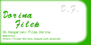 dorina filep business card